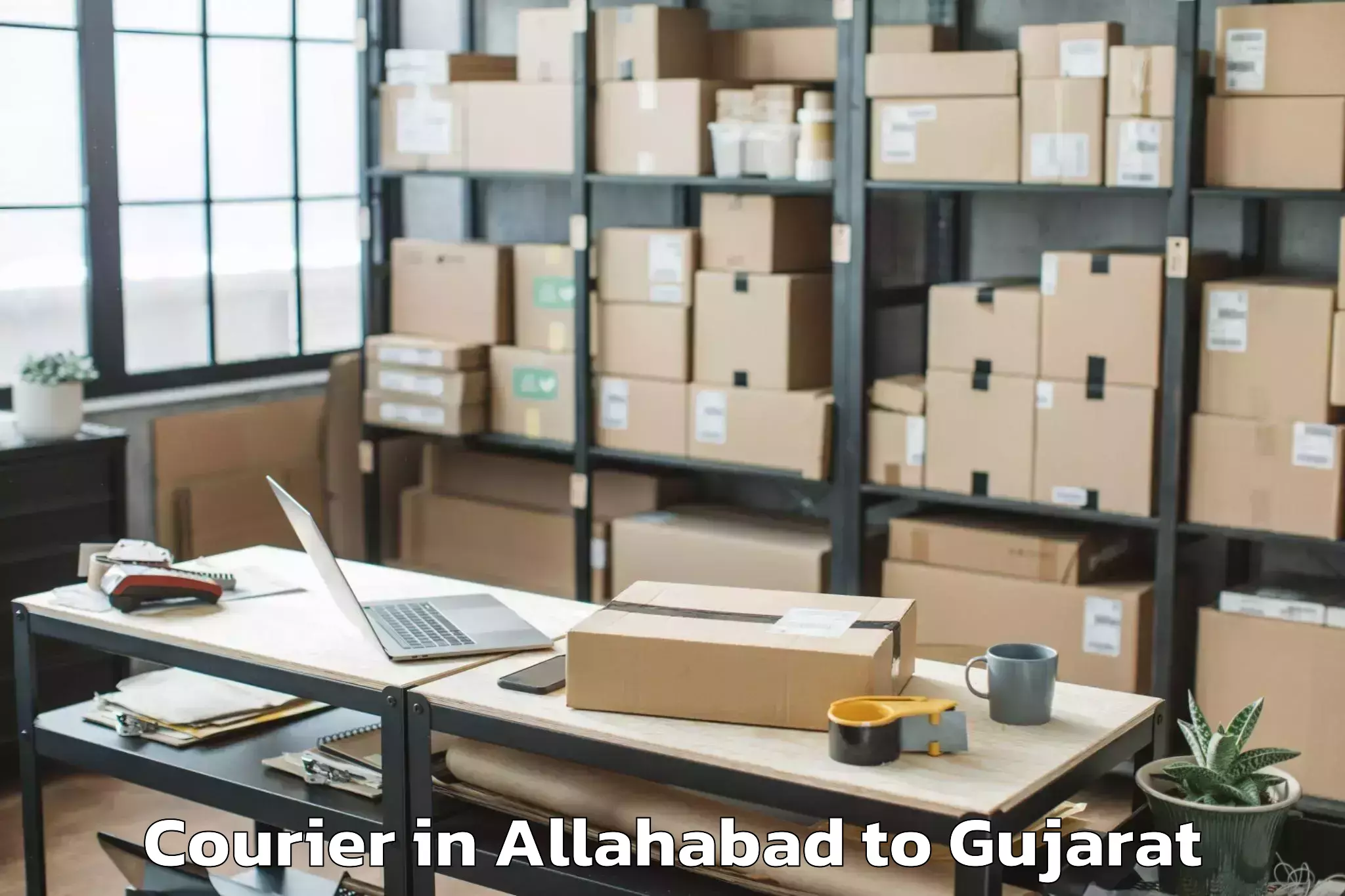 Leading Allahabad to Kadodara Courier Provider